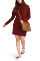 Women's Madewell Skyscraper Merino Wool Sweater Dress, Size - Red