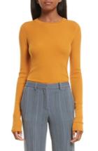 Women's Theory Mirzi Ribbed Sweater, Size - Orange