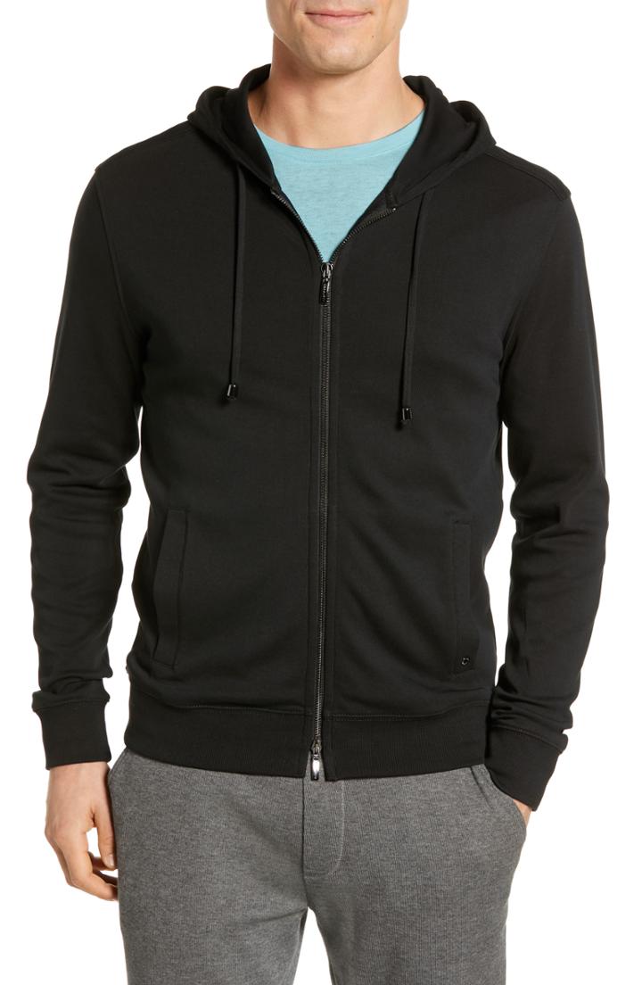 Men's Robert Barakett Cortina Zip Hoodie - Black