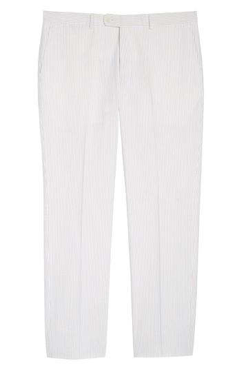 Men's Kroon Andrew Aim Flat Front Seersucker Trousers