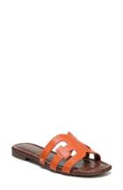 Women's Sam Edelman Bay Cutout Slide Sandal .5 M - Orange