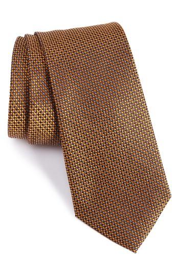 Men's Calibrate Pop Dot Silk Tie, Size - Red