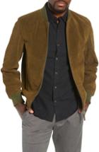 Men's Bonobos Slim Fit Suede Bomber Jacket