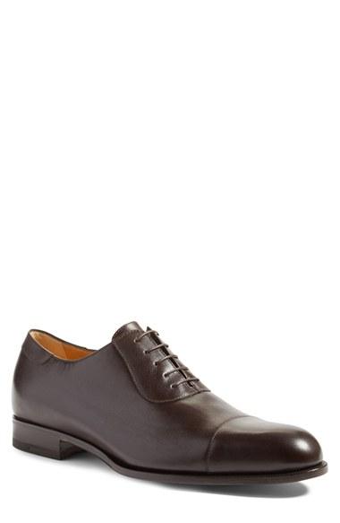 Men's A. Testoni Cap Toe Oxford
