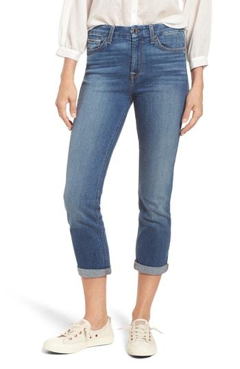 Women's Jen7 Rolled Straight Leg Crop Jeans - Blue