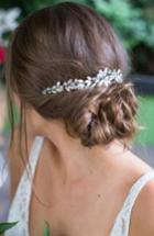 Brides & Hairpins Rhea Halo With Combs, Size - Metallic