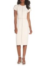 Women's Maggy London Dream Crepe Sheath Dress - Beige