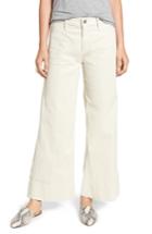 Women's Citizens Of Humanity Abigal High Waist Ankle Wide Leg Corduroy Pants - Ivory