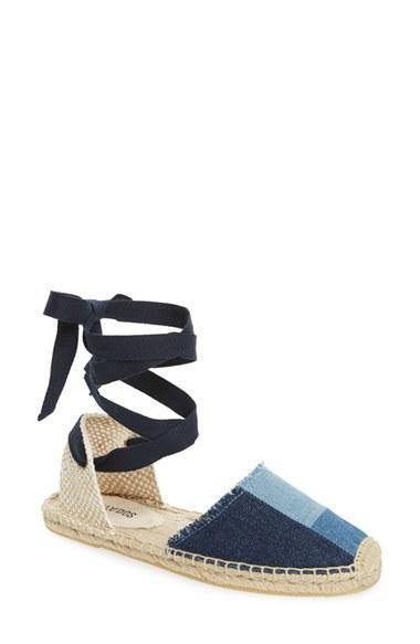 Women's Soludos Patchwork Ankle Wrap Espadrille