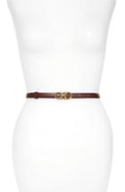 Women's Salvatore Ferragamo X-small New Gancini Leather Belt - New Cuoio