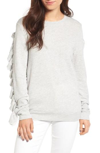 Women's Hinge Ruffle Sleeve Sweatshirt