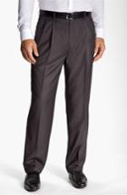 Men's Linea Naturale Pleated Microfiber Dress Pants - Grey