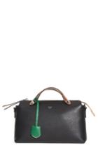 Fendi 'medium By The Way' Colorblock Leather Shoulder Bag - Black