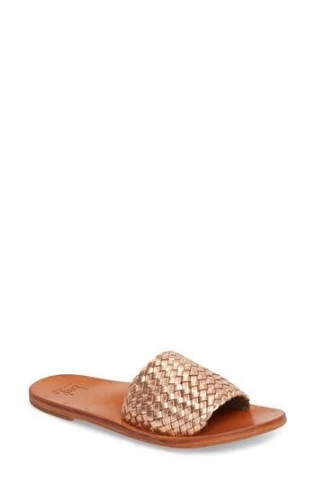 Women's Beek Osprey Woven Slide Sandal M - Metallic