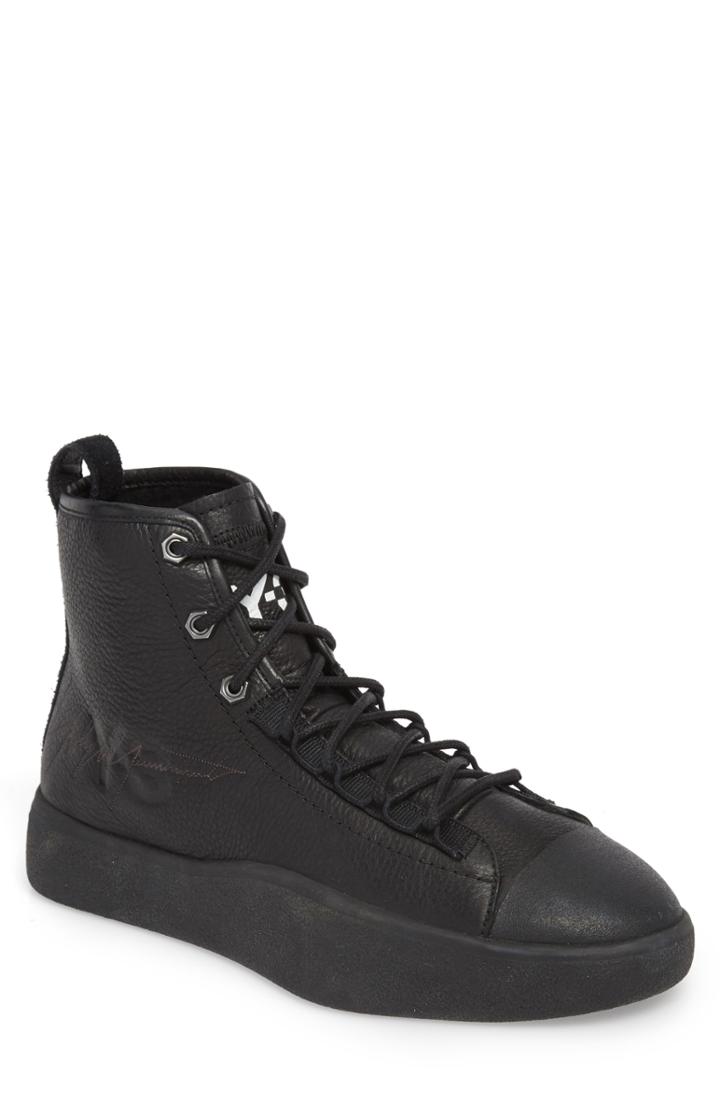 Men's Y-3 X Adidas Bashyo High Top Sneaker .5 M - Black