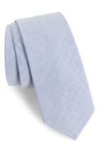 Men's 1901 Lantana Dot Cotton Skinny Tie, Size - Blue