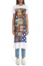 Women's Comme Des Garcons Vertumnus Print T-shirt Dress - White