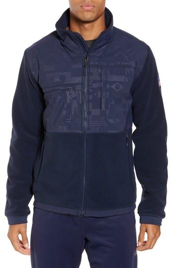 Men's The North Face Denali 2 Polartec Fleece Hoodie - Blue