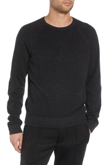 Men's Vince Bird's Eye Sweater - Grey