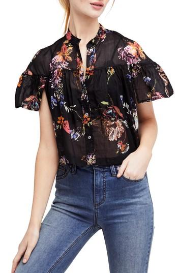 Women's Free People Sweet Escape Blouse - Black