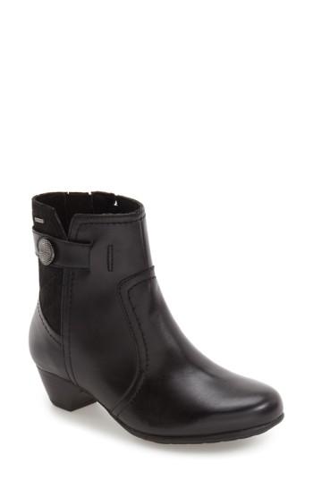 Women's Aravon 'patrina' Waterproof Zip Bootie D - Black