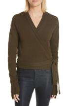 Women's Helmut Lang Cashmere Wrap Cardigan - Brown