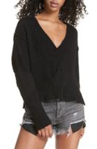 Women's Free People Coco V-neck Sweater, Size - Black