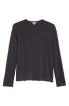Men's James Perse Long Sleeve Crewneck T-shirt (xs) - Brown