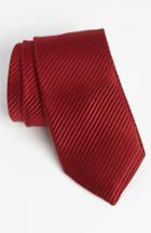 Men's David Donahue Woven Silk Tie, Size - Burgundy