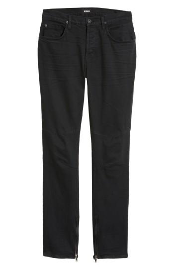 Men's Hudson Jeans Vaughn Biker Skinny Fit Jeans - Black