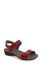 Women's Romika 'tahiti 03' Quarter Strap Sandal -6.5us / 37eu - Red