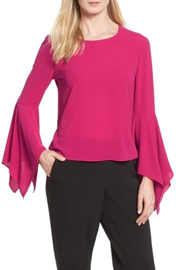 Women's Vince Camuto Handkerchief Sleeve Blouse - Red