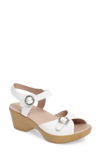 Women's Dansko June Platform Sandal .5-9us / 39eu M - White