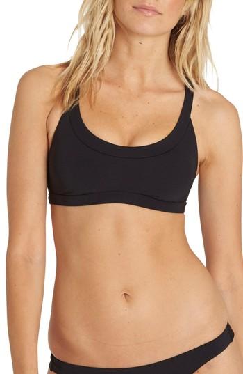 Women's Billabong Sol Searcher Bikini Top - Black