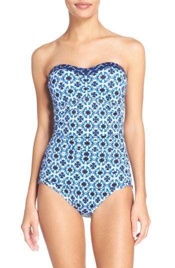 Women's Tommy Bahama Shibori One-piece Swimsuit - Blue