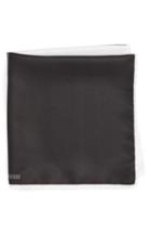 Men's Nordstrom Men's Shop Silk Pocket Square, Size - Black