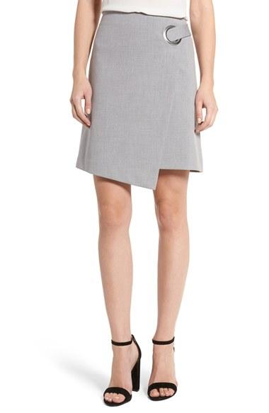 Women's Halogen Grommet Detail A-line Skirt