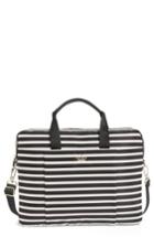 Kate Spade New York Stripe Nylon Commuter Bag - Black