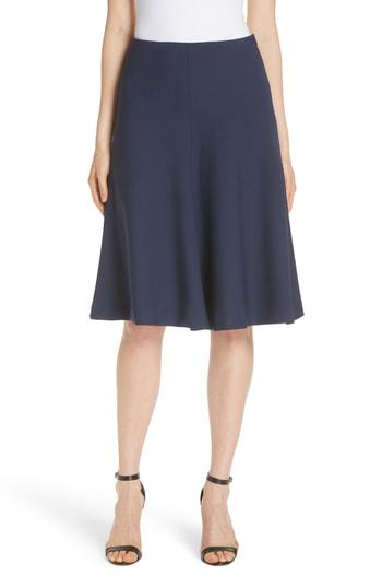 Women's Milly Stretch Crepe Bell Skirt - Blue