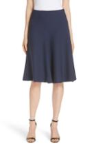 Women's Milly Stretch Crepe Bell Skirt - Blue