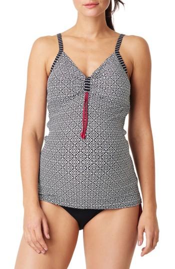 Women's Noppies Noor Maternity Tankini Top /xx-large - Black