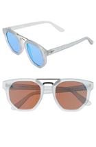 Women's Le Specs 'thunderdome' 52mm Sunglasses - Matte Ash/ Silver