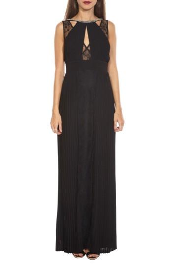 Women's Tfnc Naly Embellished Lace Trim Maxi Dress - Black