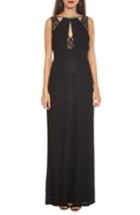 Women's Tfnc Naly Embellished Lace Trim Maxi Dress - Black