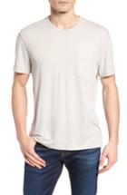 Men's James Perse Slubbed Cotton & Linen Pocket T-shirt (xs) - Beige
