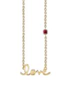 Women's Shy By Se Love Necklace With Ruby