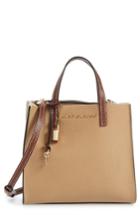 Marc Jacobs The Grind Mini Colorblock Leather Tote - White