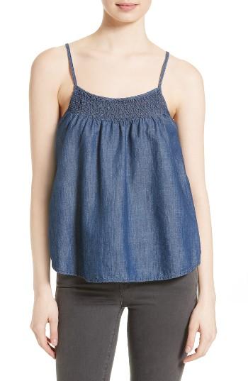 Women's Soft Joie Manisha Smocked Chambray Tank