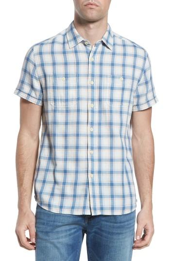 Men's Grayers Larson Short Sleeve Sport Shirt - Blue