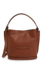 Longchamp 3d Leather Bucket Bag - Brown